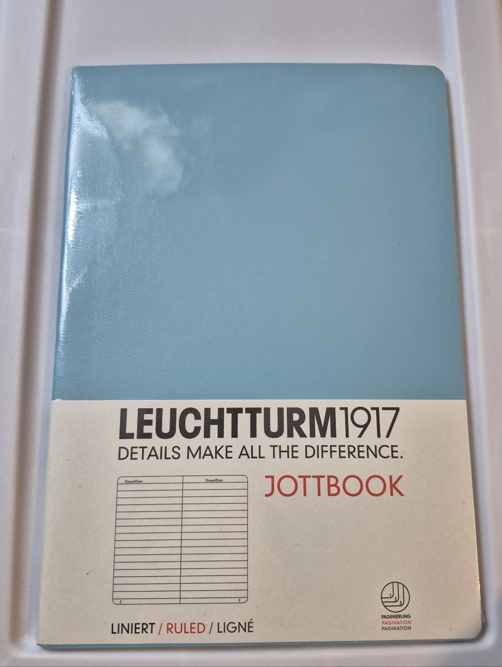 Light Blue Jottbook Ruled Notebook